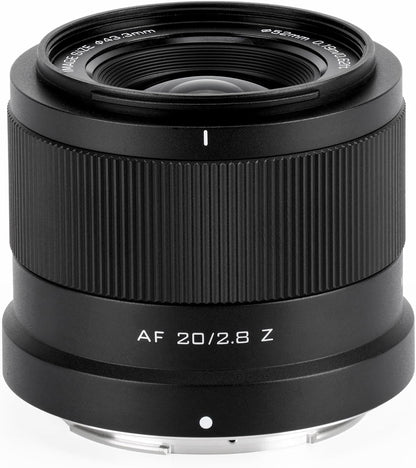 VILTROX 20mm F2.8 Z-Mount Full Frame AF Prime Wide Angle Lens for Nikon Z Mount Z8 Z9 Z6 Z7 Z6 II Z7 II Z5 Z5