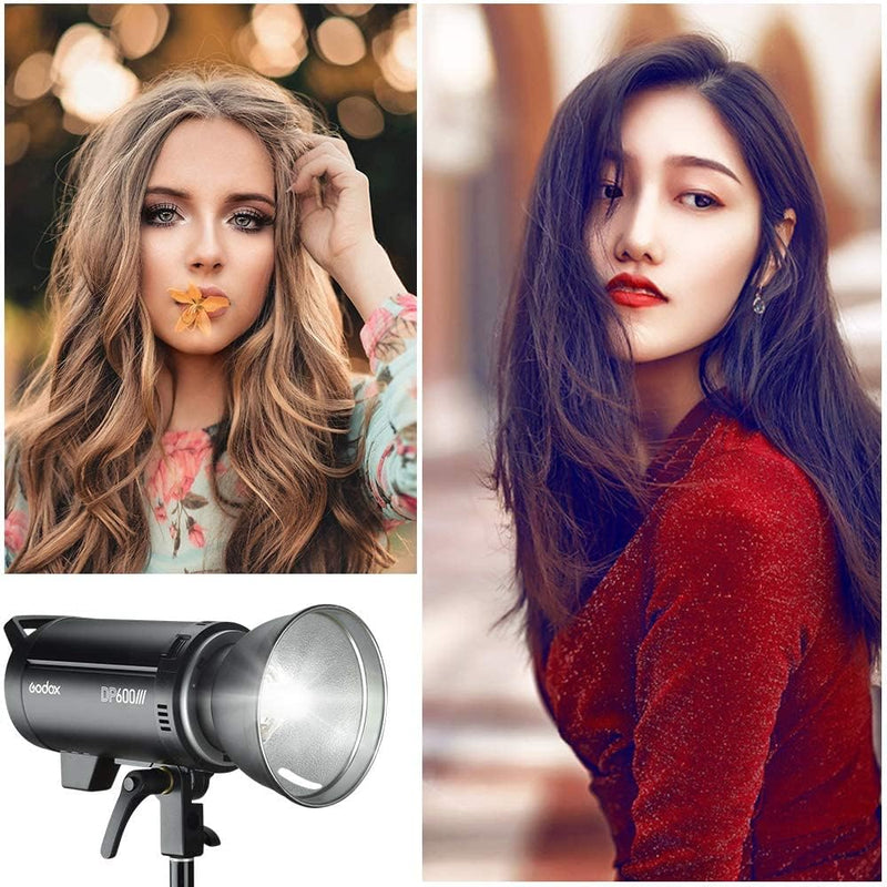 Godox DP600III Professional Studio Flash Bowens Mount LCD Control Panel, It Provides an Ideal Light Source for Wedding Photography, Advertising Shooting, Portrait and Fashion Photography, etc.