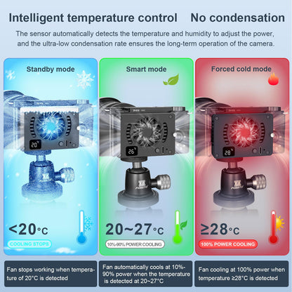 FOMITO-FS-06 Camera Video Dual Cooling Fans Built-in Battery-F0195