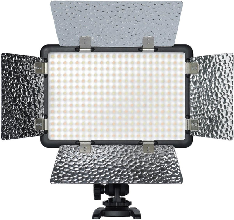 GODOX LF308Bi Bi-Color Temperature LED Flash Light Photography Fill-in Lamp Video Light 3300K-5600K 18W Smartphone APP/ 2.4G Wireless Control with Remote Controller Power Adapter