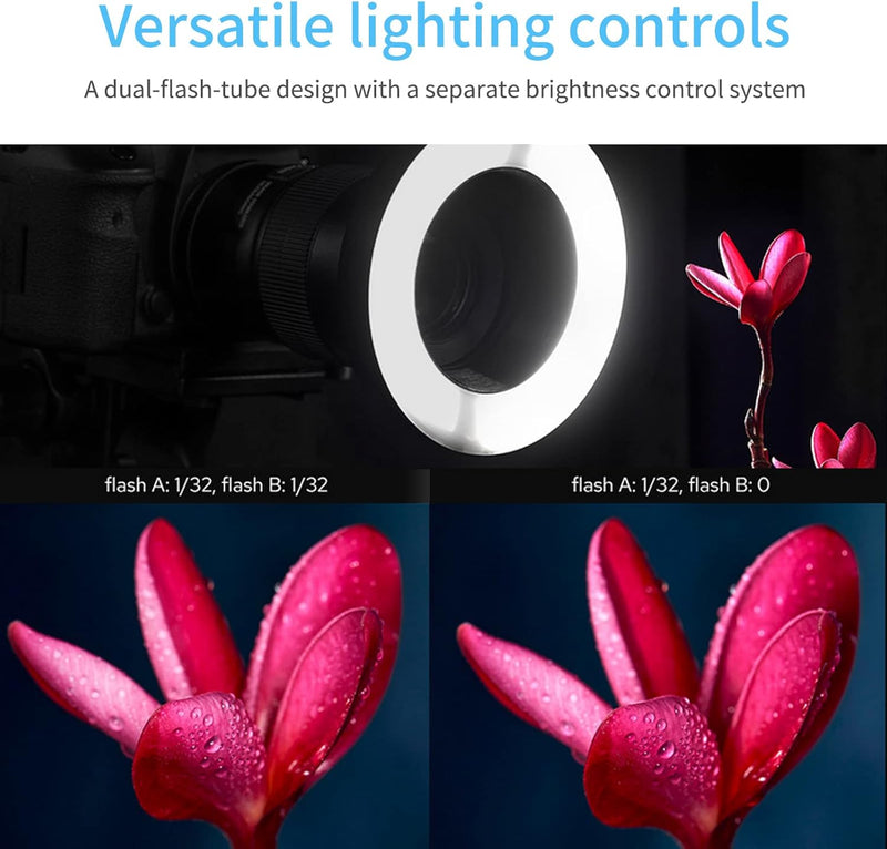 Godox MF-R76 Macro Ring Flash for Sony, for Canon, for Nikon, for Fuji Camera