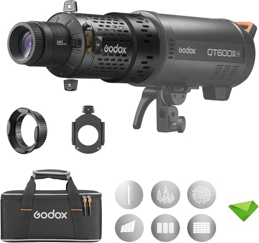 Godox BFP Flash Projection Attachment for Bowens Mount Flash Speedlight, 360° Rotatable, EF Lens Mount, Speedlight Attachment for Godox AD600 Pro, AD1200 Pro, SK400, SK400II, MS300, MS300V, QT Series