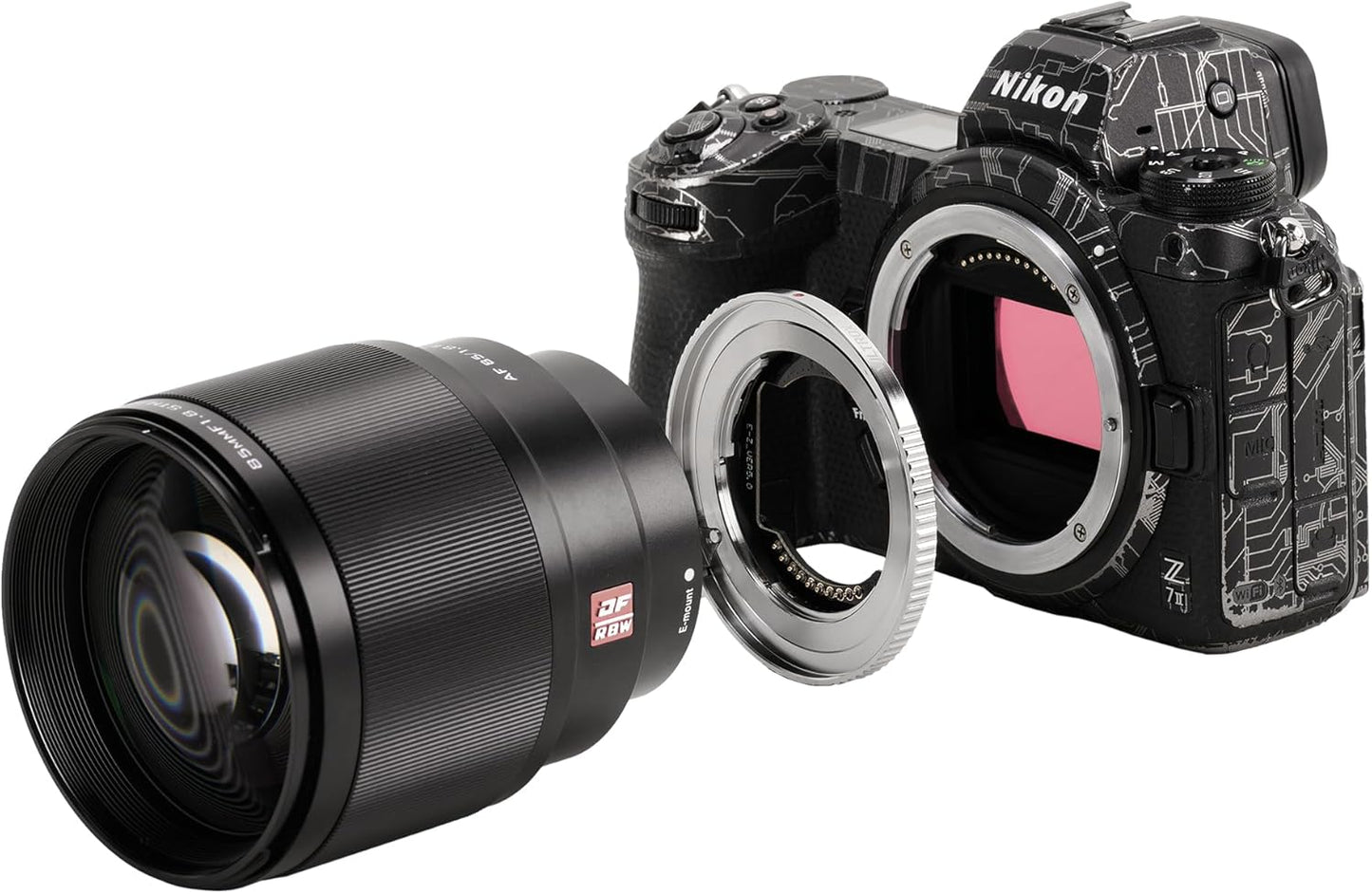 VILTROX E-Z Autofocus Lens Mount Adapter Ring, Auto Focus Lens Adapter for Sony E-Mount Lens to Nikon Z-Mount Camera Autofocus Adapter