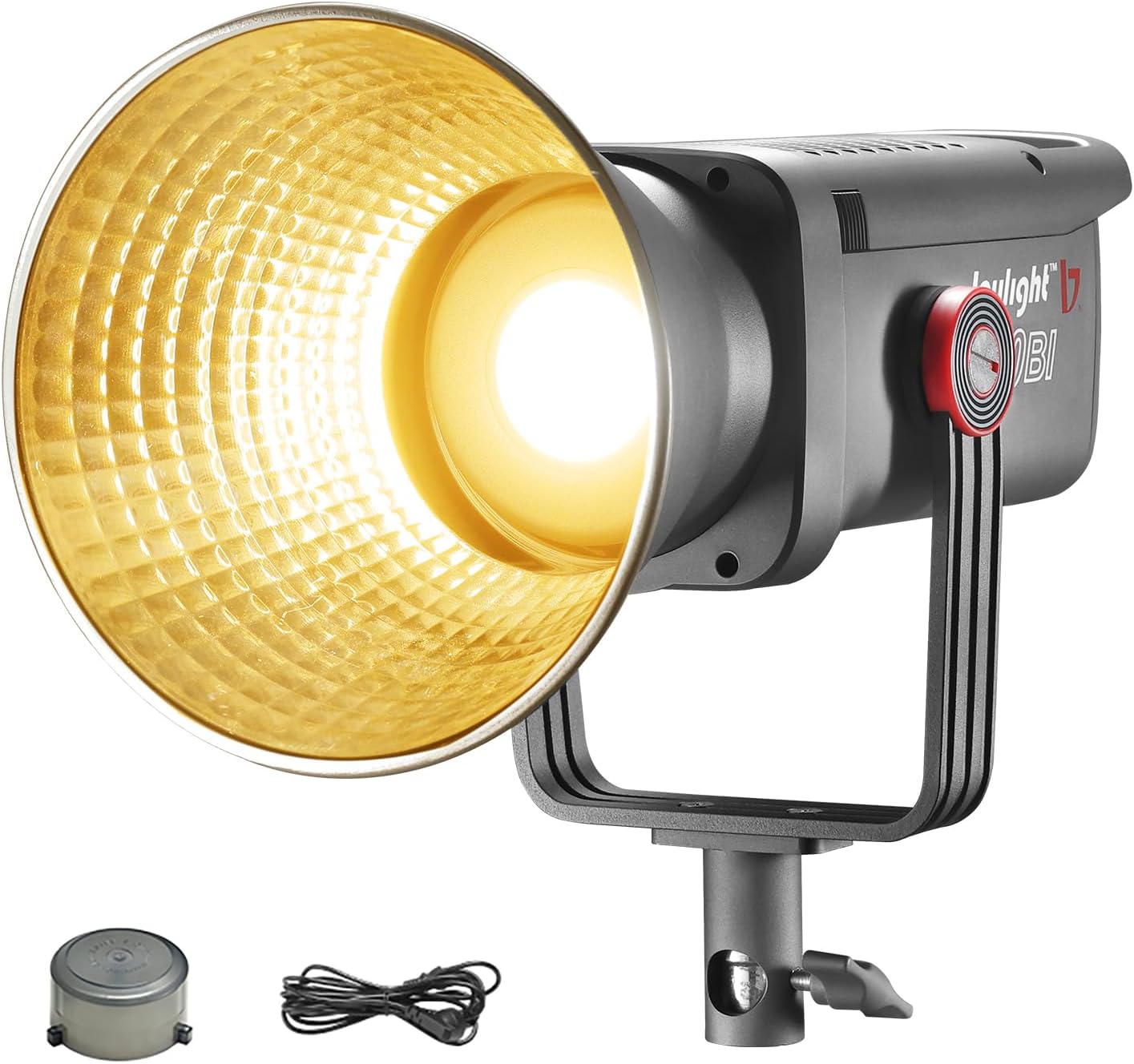 JL-160 160W COB Led Video Light, 5500K±150K Daylight Bowens Mount,Ra>97 SSI>91, 9 Lighting Effects,Continuous Output Lighting for Studio/Photography/Video Recording with APP Control
