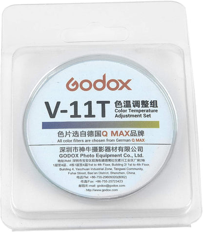 Godox V-11T Color Filters for Color Temperature Adjustment Set Compatible with Godox V1-C V1-N V1-S V1-O V1-F etc. Round Head Flash, Compatible with AD200 AD200PRO use H200R