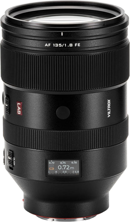 Viltrox AF 135mm F1.8 LAB FE Full Frame Lens for Sony e Mount, Dual Floating Focus 135mm f1.8 f/1.8 HyperVCM Motor Telephoto Prime Lens for Sony E-Mount