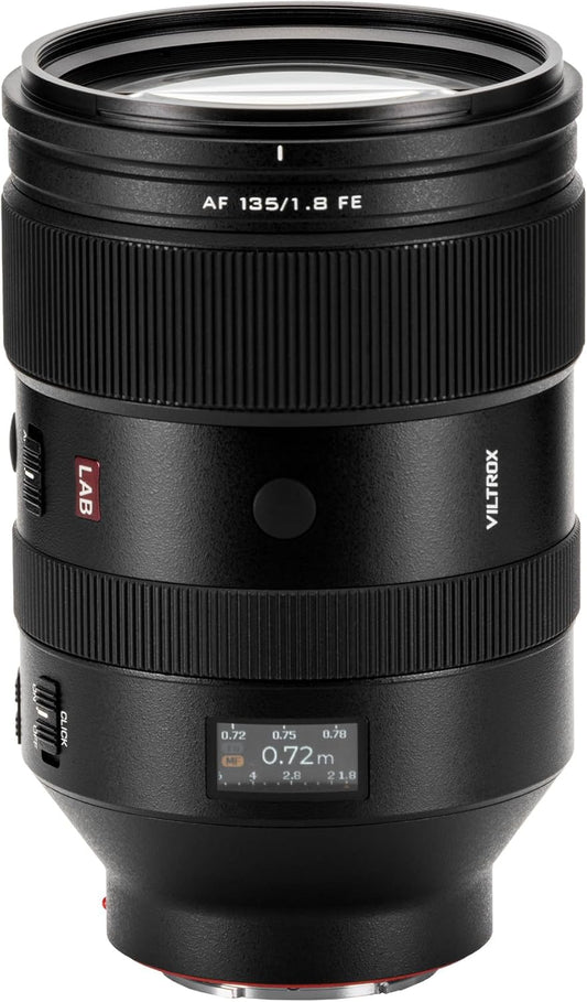 Viltrox AF 135mm F1.8 LAB FE Full Frame Lens for Sony e Mount, Dual Floating Focus 135mm f1.8 f/1.8 HyperVCM Motor Telephoto Prime Lens for Sony E-Mount