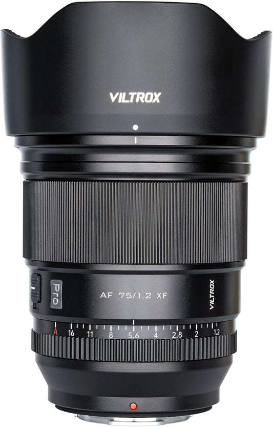 VILTROX PRO 75mm f/1.2 f1.2 Fuji x Mount APS-C Prime Lens for Fujifilm X Mount Camera X-T5 X-H2 X-H2S X-T30 II X-T4