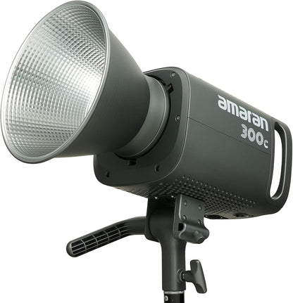 Aputure Amaran 300c RGB COB Video Light Bowen Mount 2,500K to 7,500K CCT with G/M Adjustment 26,580 lux @ 1m with Hyper Reflector Support APP Control
