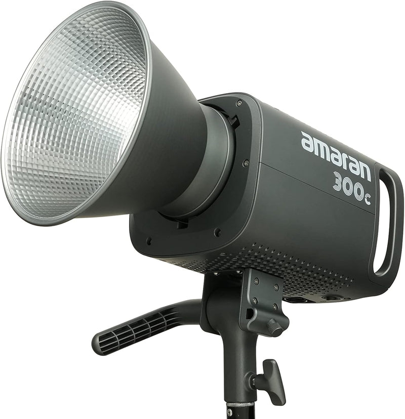 Aputure Amaran 300c RGB COB Video Light Bowen Mount 2,500K to 7,500K CCT with G/M Adjustment 26,580 lux @ 1m with Hyper Reflector Support APP Control