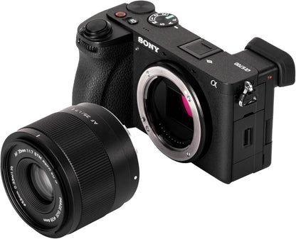 VILTROX 35mm f1.7 E, AF 35mm F1.7 E Mount Lens for Sony E, Auto Fcous APS-C Large Aperture Prime Lens for Sony ZV-E10 II EV10 a6700 a6600 a6400 a7c ii a7rv a7iii