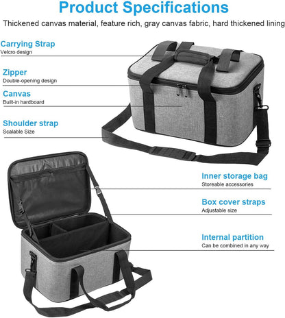 FOMITO-S10/S20/S40 Light Carry Bag Camera Case S10 with Shockproof Foam for Aputure Amaran 100D/S 100X/S 200D/S 200X/S Godox ML60 DSLR Stabilizer Drone-F0183/F0184/F0185