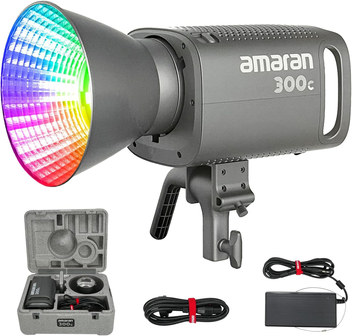Aputure Amaran 300c RGB COB Video Light Bowen Mount 2,500K to 