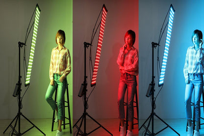Falcon Eyes RX-736 RGB Photo Light +RX-36SBHC Honeycomb Grid Softbox Portable LED 200W Flexible LED Color Temperature 2700K-9999K Photo Light with DMX 512