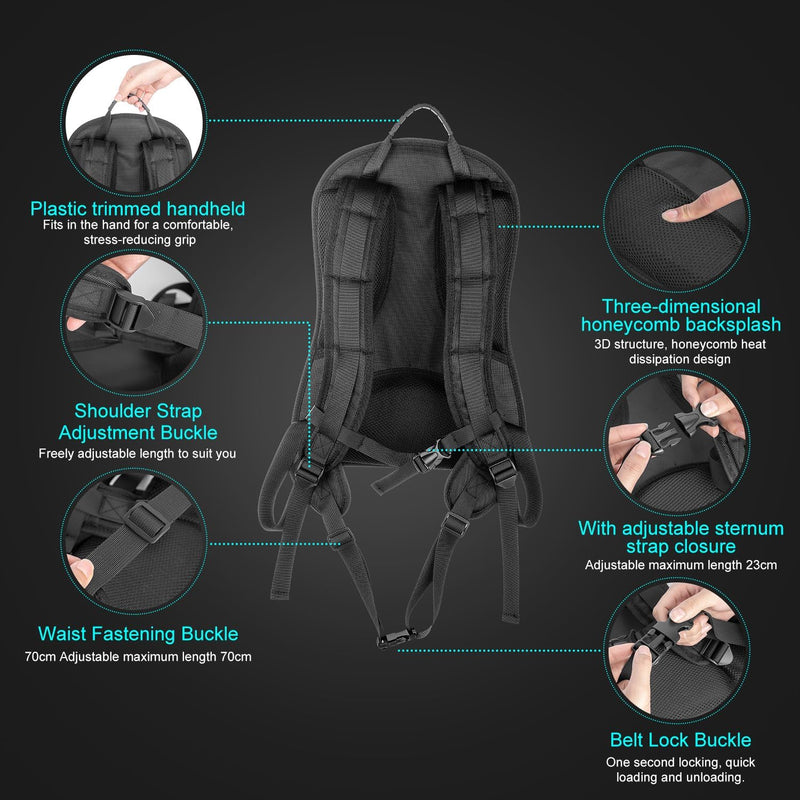 FOMITO Camera Harness Vest with V-mount Plate Power Supply System for BP Battery Wireless Video Transmission Photography