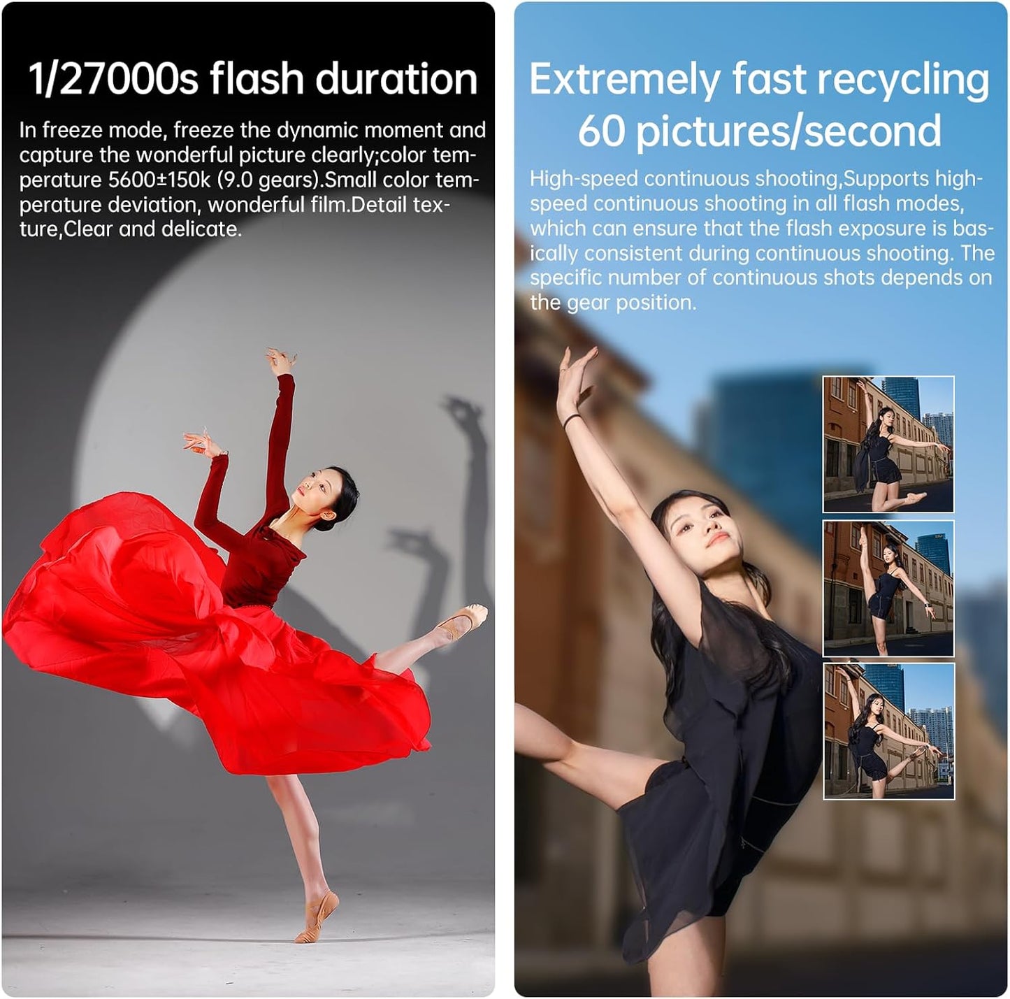 JINBEI HD600MAX 600Ws 2.4G TTL Flash Speedlight, GN88 1/8000 HSS, 40W Bi-Color Modeling Light, Monolight Strobe Flash for Canon, Sony, Nikon, Fuji, Olympus, Panasonic