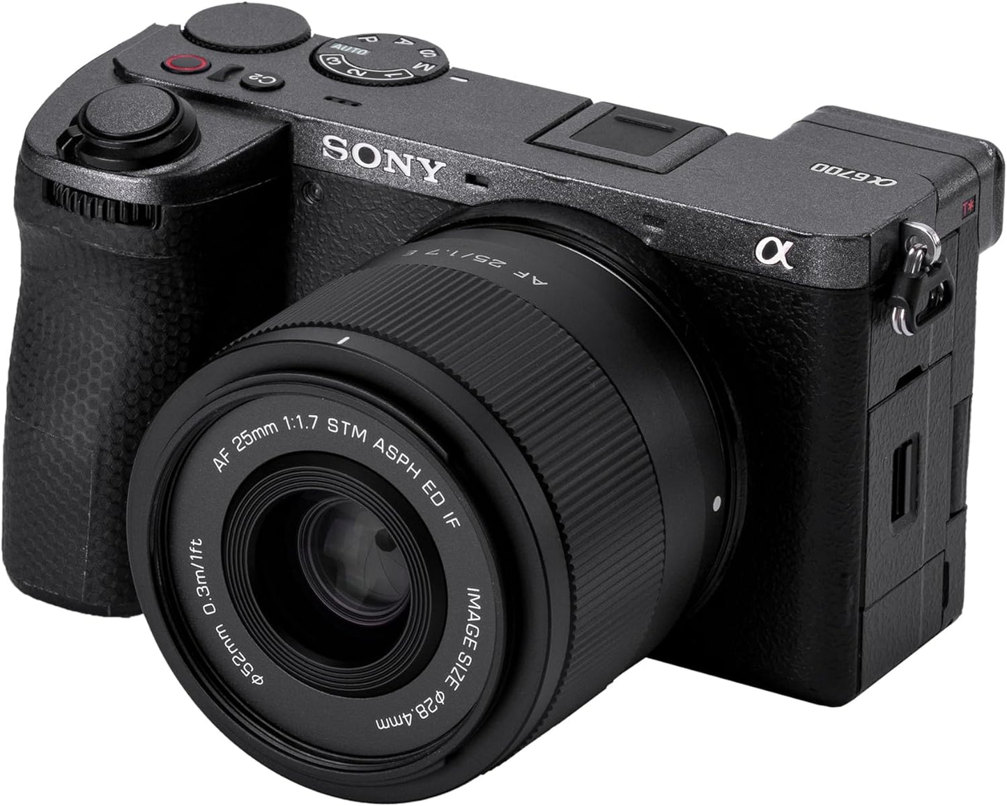 VILTROX 25mm F1.7 E, AF 25mm F1.7 E Mount Lens for Sony E, APS-C Prime Lens for Sony a6400 a6500 a6600 ZV-E10 FX30 A6700 ZC-E10II a7Ⅲ a7RⅢ a7Ⅳ a7RⅣ