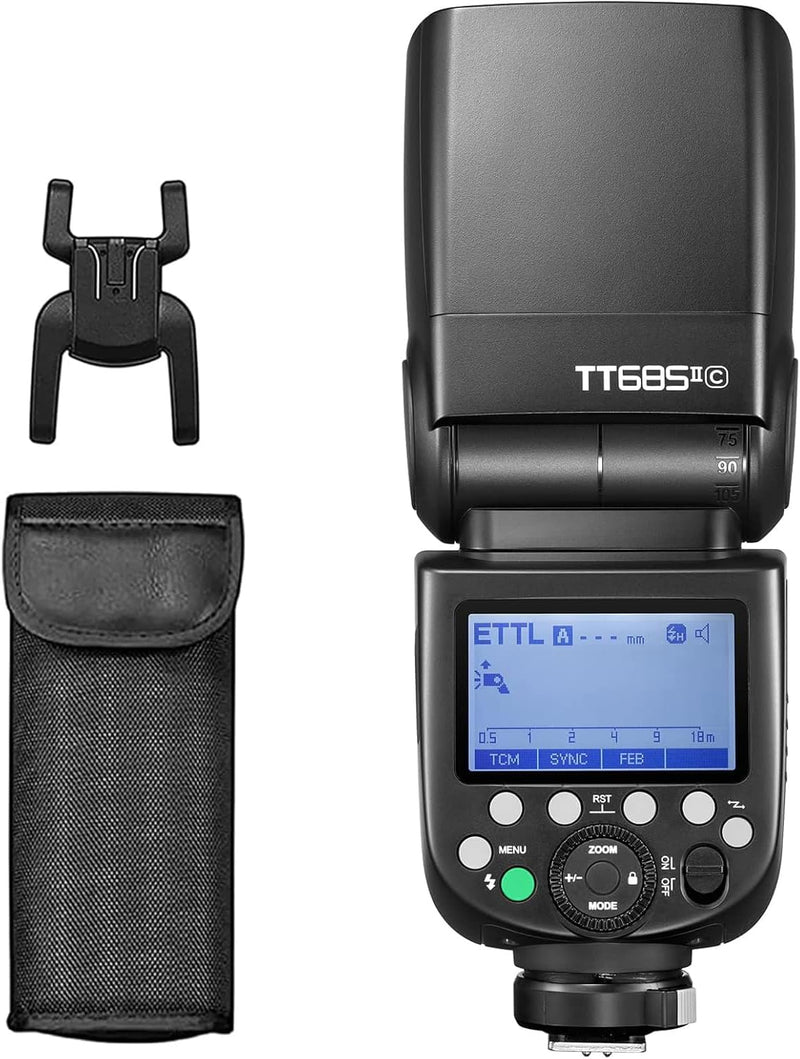 Godox Camera Flash Speedlite TT685II-N for Nikon, i-TTL 2.4G Wireless GN60 HSS, Flash Compatible with Nikon Camera D800 D700 D7100 D7000 D5200 D5000.etc