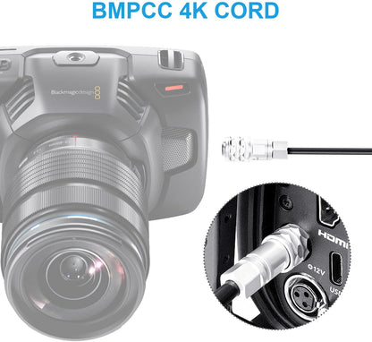 FOMITO 12V USB-C PD Power Cable for Blackmagic Pocket Cinema Camera 4K 6K BMPCC to Type-C PD Trigger