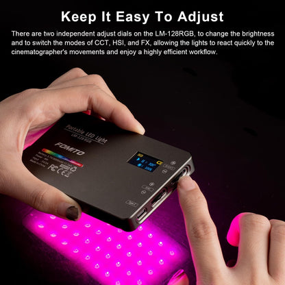 FOMITO-LM-128 RGB Portable LED Light-F0065