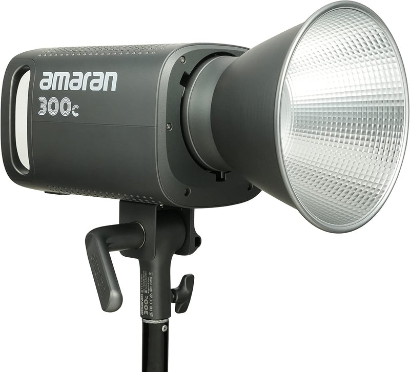 Aputure Amaran 300c RGB COB Video Light Bowen Mount 2,500K to 7,500K CCT with G/M Adjustment 26,580 lux @ 1m with Hyper Reflector Support APP Control