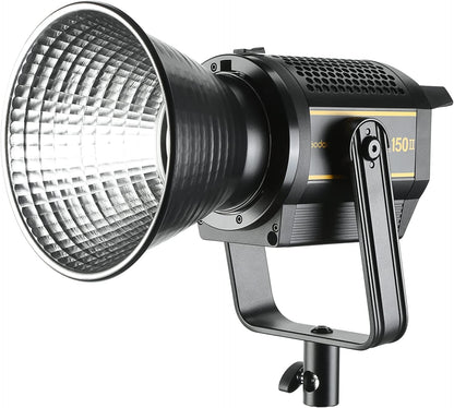 Godox VL150II LED Video Light, 76000 Lux 165W LED Continuous Light, Professional Daylight LED Light 5600k CRI 96+, DC or V-Port Lithium Battery Power Supplied, 8 FX Effects APP Control Bowens Mount