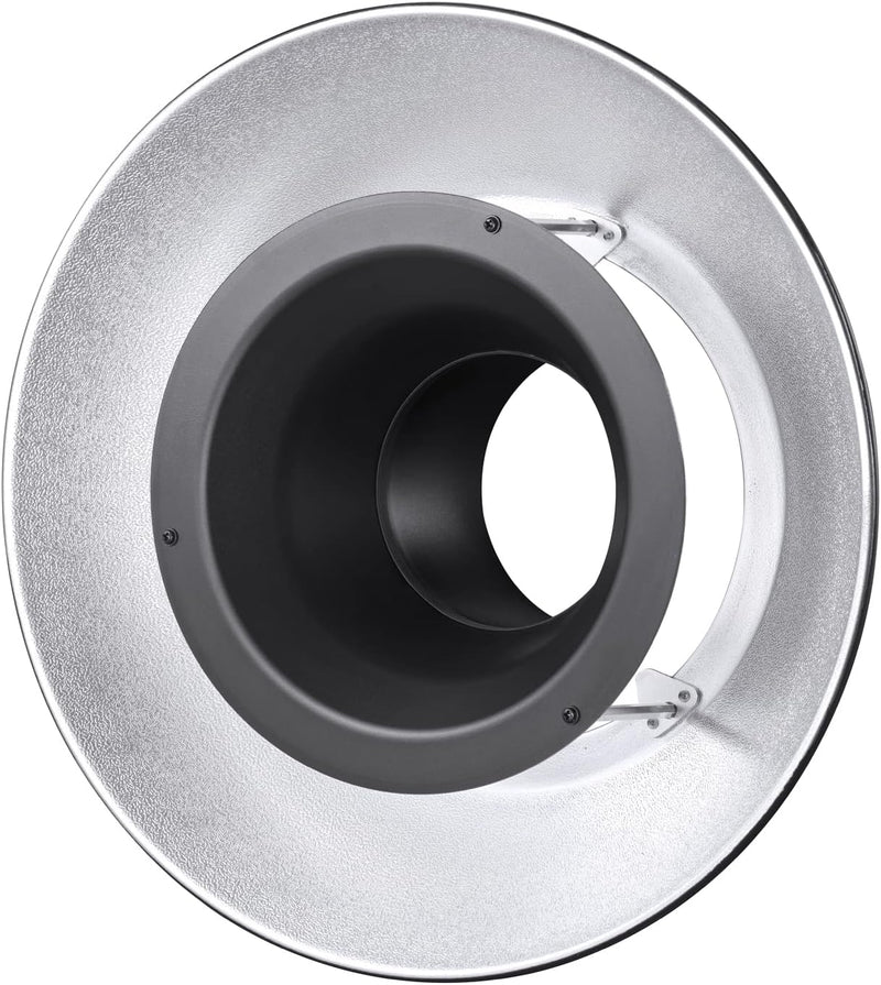 GODOX Reflector with Silver Interior Beauty Dish RFT-25S for Godox R200 Ring Flash Head