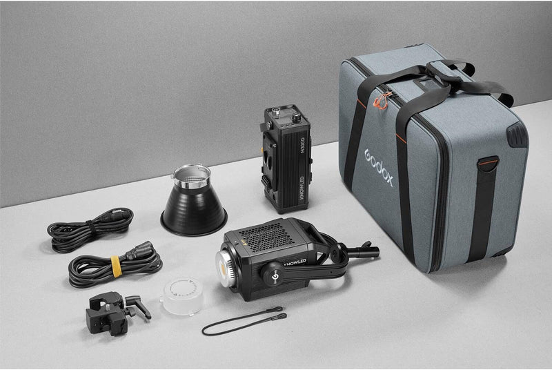 Godox Knowled M300D 330W 5600K Daylight LED Light, with FX effects, remote control and portable case for video production, photography lighting, studio shooting, indie filmmaking YouTube livestreaming