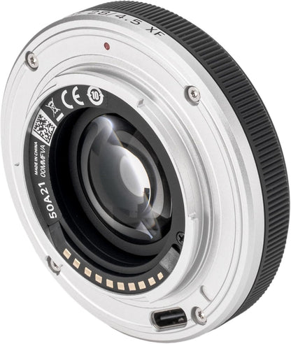 VILTROX 28mm f4.5 Pancake Lens Fuji x, AF 28mm f4.5 X Mount Lens for Fujifilm, Fixed Aperture F4.5 Fuji x Mount for Fujifilm X-T5 X-H2 X-T50 X-M5 X-T30 II X-Pro3 X-S20 X-E4