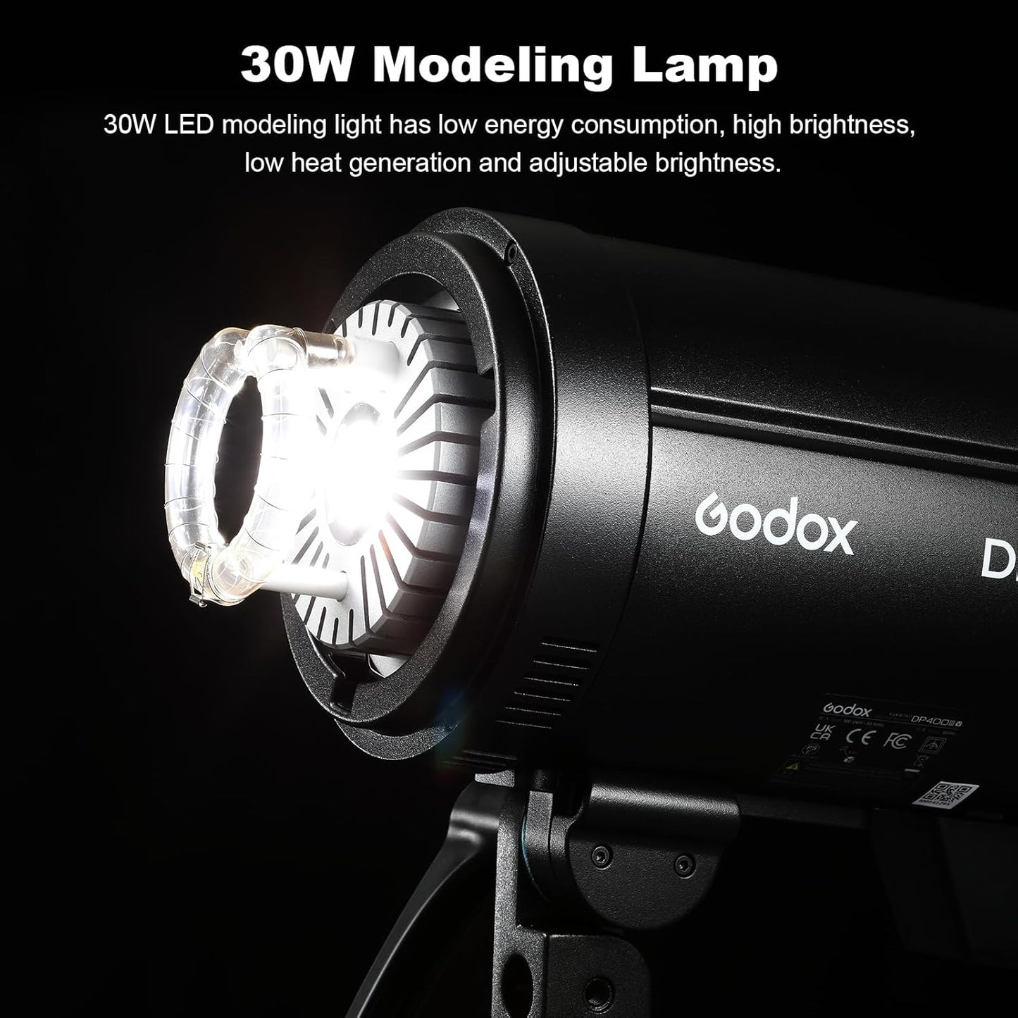 Godox DP1000III-V DP1000IIIV Studio Flash, 1000ws Daylight Outdoor Strobe Monolight, 2.4G Wireless X System, 30W Modeling Lamp, Bowens Mount for Wedding Product Portrait Photography