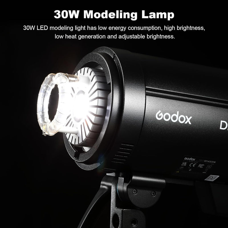 Godox DP1000III-V DP1000IIIV Studio Flash, 1000ws Daylight Outdoor Strobe Monolight, 2.4G Wireless X System, 30W Modeling Lamp, Bowens Mount for Wedding Product Portrait Photography