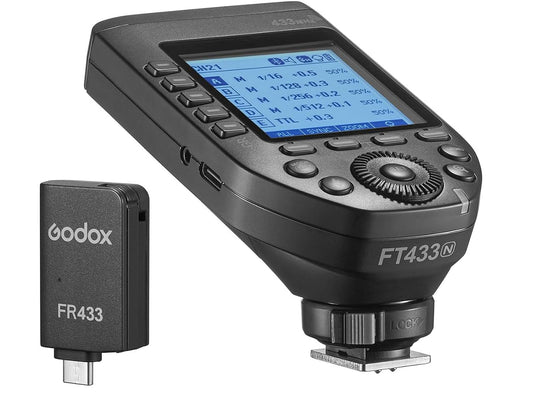 Godox FT433 N TTL Wireless Flash Trigger 433MHz Signal Control 1/8000s HSS APP Wireless Control Compatible with Nikon Z9 Z8 Z7 Z6II Z7II D750 D780 D800 D850 Godox AD200Pro II/ AD600Pro II Flash