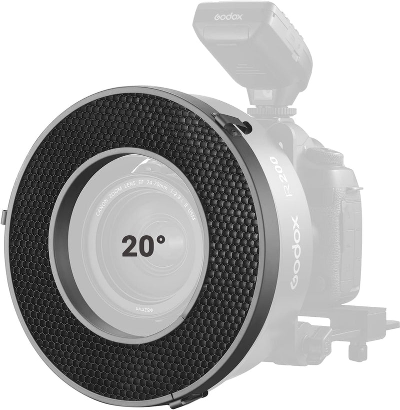 Godox R200-HC20 20° Honeycomb Grid for Godox R200 Ring Flash Head, Photography Lighting Accessory for Creative Shooting, Art, Advertising, Product Shooting