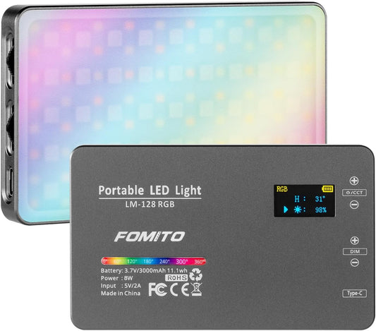 FOMITO-LM-128 RGB Portable LED Light-F0065
