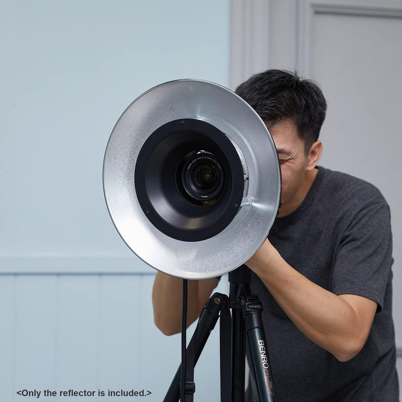 GODOX Reflector with Silver Interior Beauty Dish RFT-25S for Godox R200 Ring Flash Head