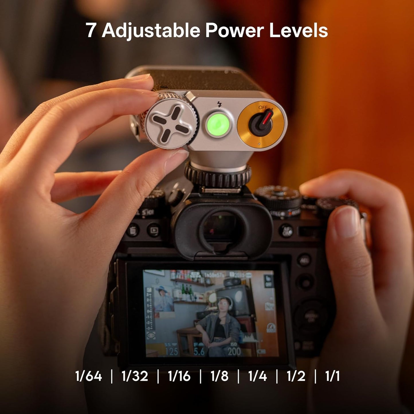 VILTROX Retro Flash for Camera, 1100mAh Mini Camera Flash GN12 with 7 Levels, 23W/s Full Power Small Camera Flash, 0.25-3.5s Recycle, S1/S2 Optical Control for Sony Fujifilm Canon Nikon Olympus (Z1)