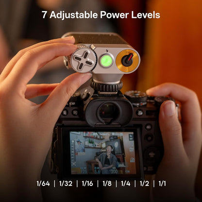 VILTROX Retro Flash for Camera, 1100mAh Mini Camera Flash GN12 with 7 Levels, 23W/s Full Power Small Camera Flash, 0.25-3.5s Recycle, S1/S2 Optical Control for Sony Fujifilm Canon Nikon Olympus (Z1)