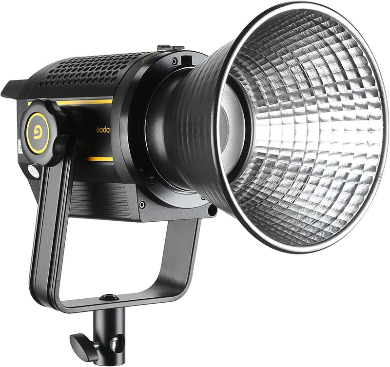 Godox VL150II LED Video Light, 76000 Lux 165W LED Continuous Light, Professional Daylight LED Light 5600k CRI 96+, DC or V-Port Lithium Battery Power Supplied, 8 FX Effects APP Control Bowens Mount