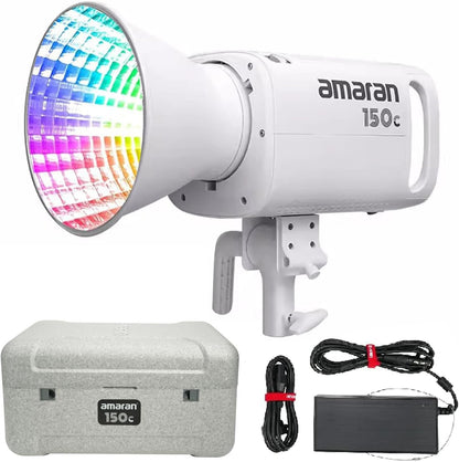 Aputure Amaran 150c COB Video Light,RGBWW 150W,2,500K to 7,500K CCT with G/M Adjustment,15,610 lux @ 1m with Hyper Reflector,APP Control