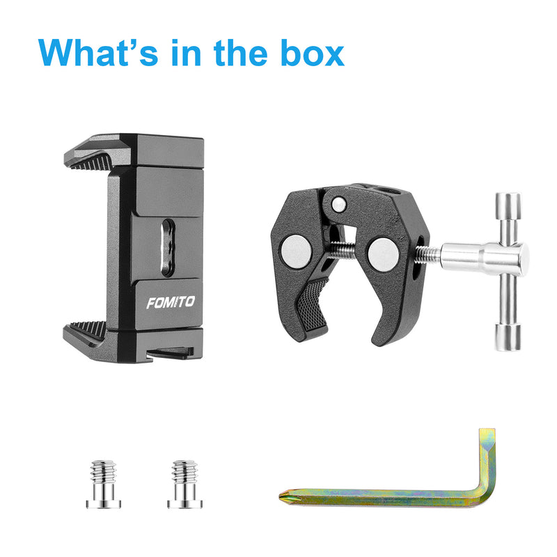 Fomito Charging Bank Universal Clip + Crab Clip