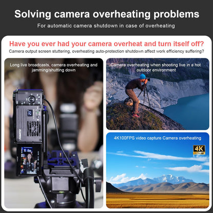 FOMITO-FS-04 Camera Video Dual Cooling Fans Built-in Battery-F0194