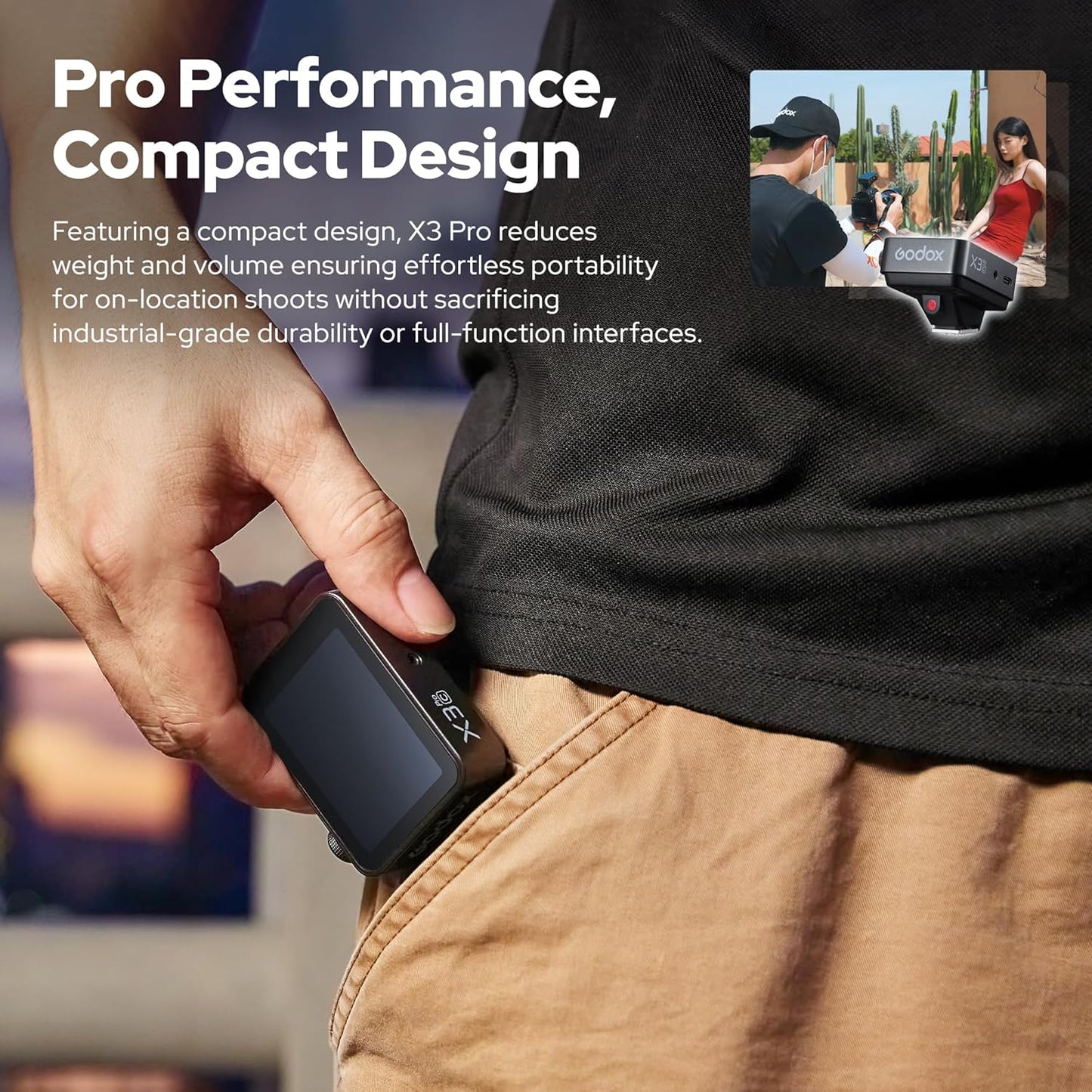 Godox X3 Pro N X3 PRO-N TTL Wireless Flash Trigger for Nikon Camera, 2.4GHz LCD Touchscreen Flash Transmitter, Built-in Lithium Battery, Bluetooth Integration & APP Control, X3 N Updated Version