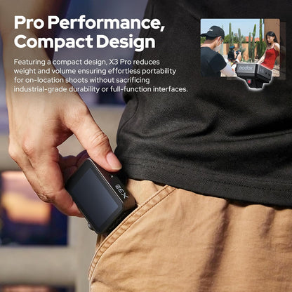 Godox X3 Pro N X3 PRO-N TTL Wireless Flash Trigger for Nikon Camera, 2.4GHz LCD Touchscreen Flash Transmitter, Built-in Lithium Battery, Bluetooth Integration & APP Control, X3 N Updated Version