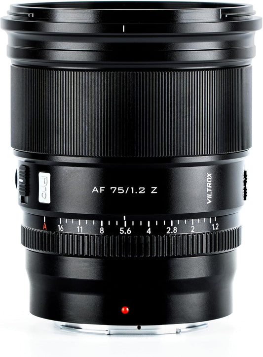 VILTROX 75mm f1.2 Pro Z Mount for Nikon, 75mm f/1.2 for Nikon Z APS-C Auto Focus Lens for Nikon Z fc Z30 Z50