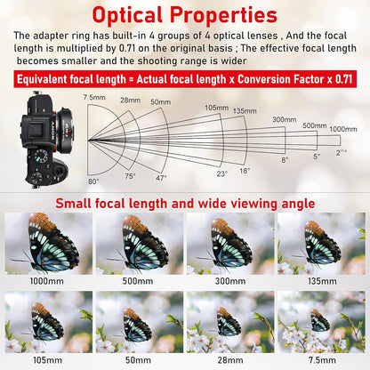 VILTROX EF-E II 0.71x Auto Focus Reducer Speed Booster Adapter for Canon EF to Sony E-Mount Camera a9 a7r iii a7r ii a7iii a7s a6500 a6300
