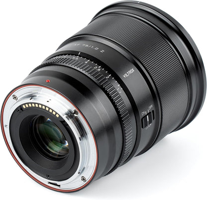 VILTROX 75mm f1.2 Pro Z Mount for Nikon, 75mm f/1.2 for Nikon Z APS-C Auto Focus Lens for Nikon Z fc Z30 Z50