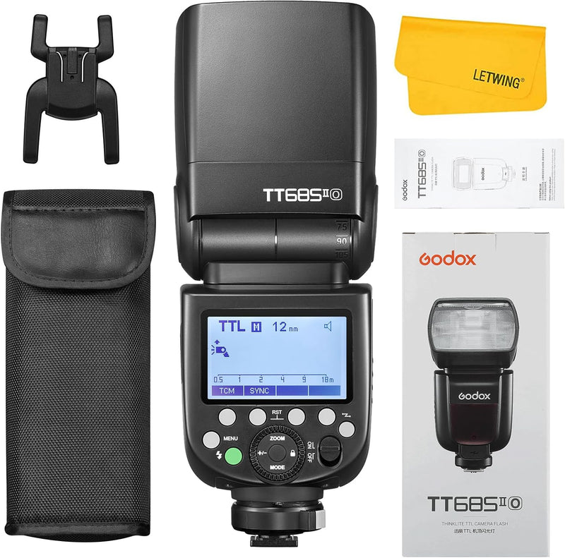 Godox TT685II TT685II-O Flash for Olympus, 2.4G Panasonic Flash Speedlite HSS 1/8000s, TCM Instant Conversion, Quick Release Lock, External Flash Speedlite Compatible for Olympus Panasonic Cameras