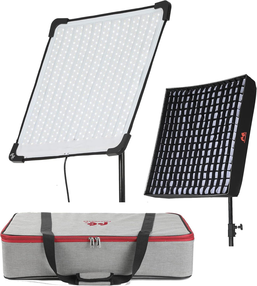 Kit Luce LED Falcon Eyes RX-29TDX Bi-Color 3000K-5600K Con Softbox E Griglia A Nido D'ape - 100W - Foto 1