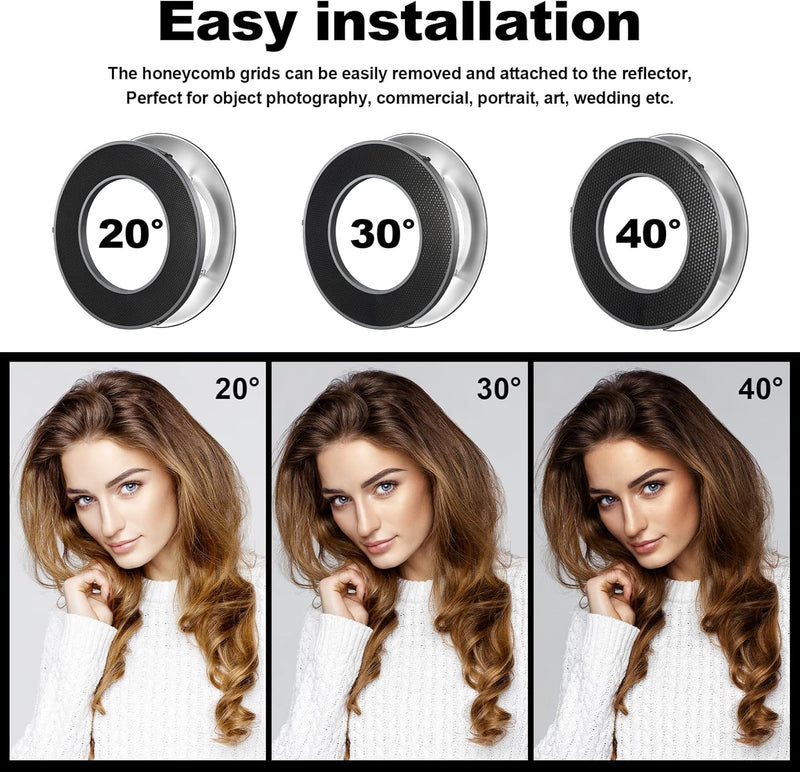 Godox R200-RHC30 Photography Honeycomb Grid for Godox RFT-25S Reflector Beauty Dish