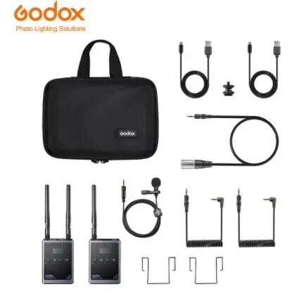 Godox WMicS1 Pro  TX/RX/Kit1/kit2 Camera-Mount UHF Wireless Microfone System(514 to 596 MHz) for DSLR Camera Camcorder